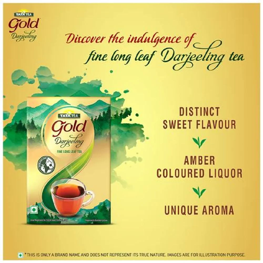 Tata Tea Gold Darjeeling - Fine Long Leaf Tea, 75 g-4.webp